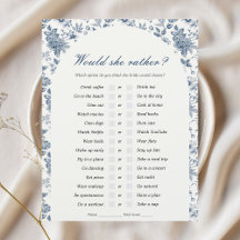 彼女はむしろブライダルシャワーゲームchinoiserieだろう