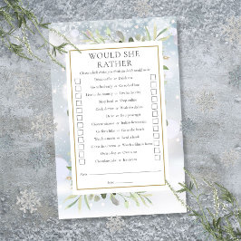 彼女はむしろブライダルシャワー茶パーティーゲーム