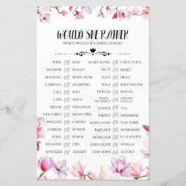 彼女はむしろブライダルシャワー