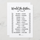 彼女はむしろブライダルシャワー プログラム (正面/裏面)