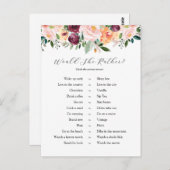 彼女はむしろブライダルシャワー ポストカード (正面/裏面)