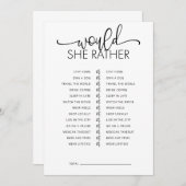 彼女はむしろブライダルシャワー 招待状 (正面/裏面)