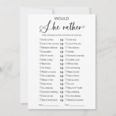 彼女はむしろブライダルシャワー 招待状 (正面)