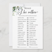 彼女はむしろブライダルシャワー 招待状 (正面)