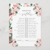 彼女はむしろブーツと泡立ったパーティーゲーム エンクロージャーカード (正面/裏面)