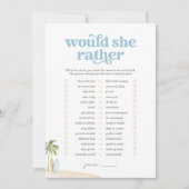 彼女はむしろベビービーチシャワーゲーム 招待状 (正面)