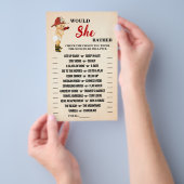 彼女はむしろベビー消防士シャワーゲームカード チラシ (ハンドル)