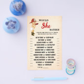 彼女はむしろベビー消防士シャワーゲームカード チラシ (シングル)