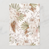 彼女はむしろボヘミアのフローラと羽毛を エンクロージャーカード (裏面)