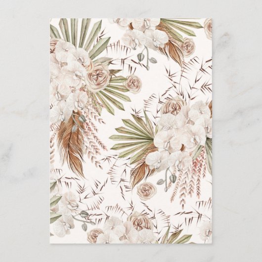 彼女はむしろボヘミアのフローラと羽毛を エンクロージャーカード (裏面)