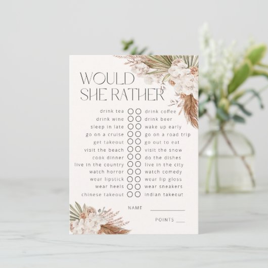 彼女はむしろボヘミアのフローラと羽毛を エンクロージャーカード (スタンド正面)