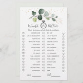 彼女はむしろユーカリブライダルシャワーゲーム (正面/裏面)