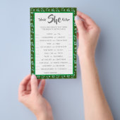 彼女はむしろユーカリBridalShowerゲームカードを望む チラシ (ハンドル)