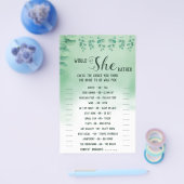 彼女はむしろユーカリBridalShowerゲームカードを望む チラシ (シングル)