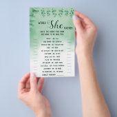 彼女はむしろユーカリBridalShowerゲームカードを望む チラシ (ハンドル)