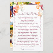 彼女はむしろワイナリーブライダルシャワーゲーム (正面/裏面)