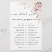 彼女はむしろ埃っぽいバラブライダルシャワーゲーム (正面)