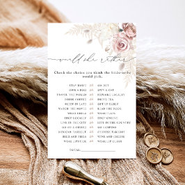 彼女はむしろ埃っぽいバラブライダルシャワーゲーム