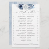 彼女はむしろ埃っぽい青いブライダルシャワーの試合を (正面/裏面)