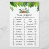 彼女はむしろ恐竜の赤ちゃんシャワーのゲーム (正面)