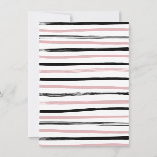 彼女はむしろ手引き弓のブライダルシャワーゲーム 招待状 (裏面)