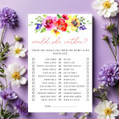 彼女はむしろ明るいフローラブライダルシャワーゲーム