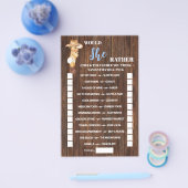 彼女はむしろ男の子のシャワーのゲームカードをカウボーイしたい チラシ (シングル)