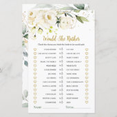 彼女はむしろ白いバラのブライダルシャワーゲーム (正面/裏面)