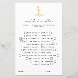 彼女はむしろ真珠のプロセッコブライダルシャワー