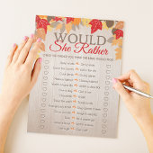 彼女はむしろ秋ブライダルシャワーのゲームパック ノートパッド