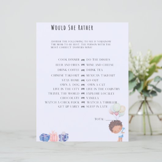 彼女はむしろ赤ちゃんシャワーのゲームを望む (スタンド正面)