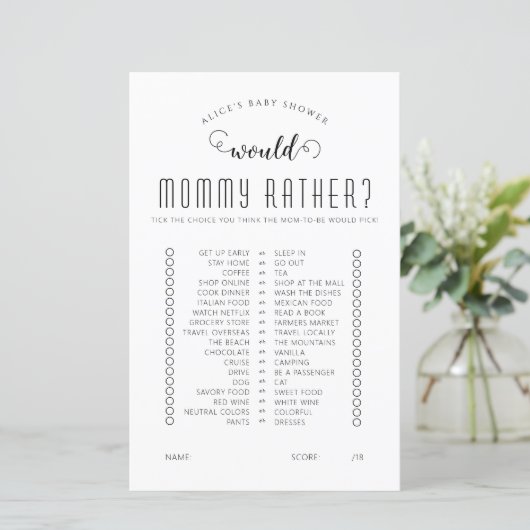 彼女はむしろ赤ちゃんシャワーのゲームを望む (スタンド正面)