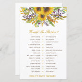 彼女はむしろ赤ちゃんシャワーゲーム印刷 (正面/裏面)