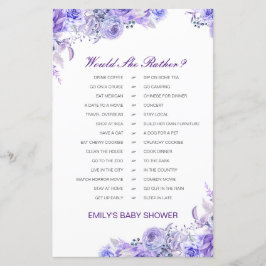 彼女はむしろ赤ちゃんシャワーゲーム印刷