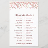 彼女はむしろ赤ちゃんシャワーゲーム印刷 (正面)