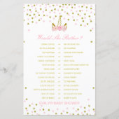 彼女はむしろ赤ちゃんシャワーゲーム印刷 (正面)