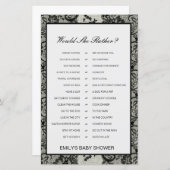 彼女はむしろ赤ちゃんシャワーゲーム印刷 (正面/裏面)