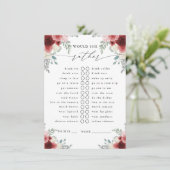 彼女はむしろ赤ワインのフローラパーティーゲーム エンクロージャーカード (スタンド正面)