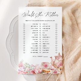 彼女はむしろ赤面ピンクのフローラ紅茶パーティーゲーム