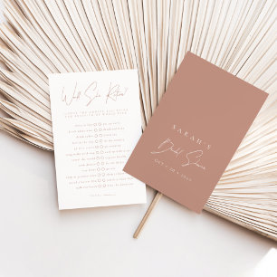 彼女はむしろ赤面ピンクのブライダルシャワーゲーム