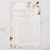 彼女はむしろ赤面フローラブライダルシャワーゲーム (正面)