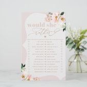 彼女はむしろ赤面フローラブライダルシャワーゲーム (スタンド正面)