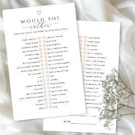 彼女はむしろ遊びたい | ミニマルブライダルシャワー