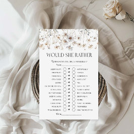 彼女はむしろ野花のブライダルシャワー試合を