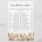 彼女はむしろ野花のブライダルシャワー試合を (正面)