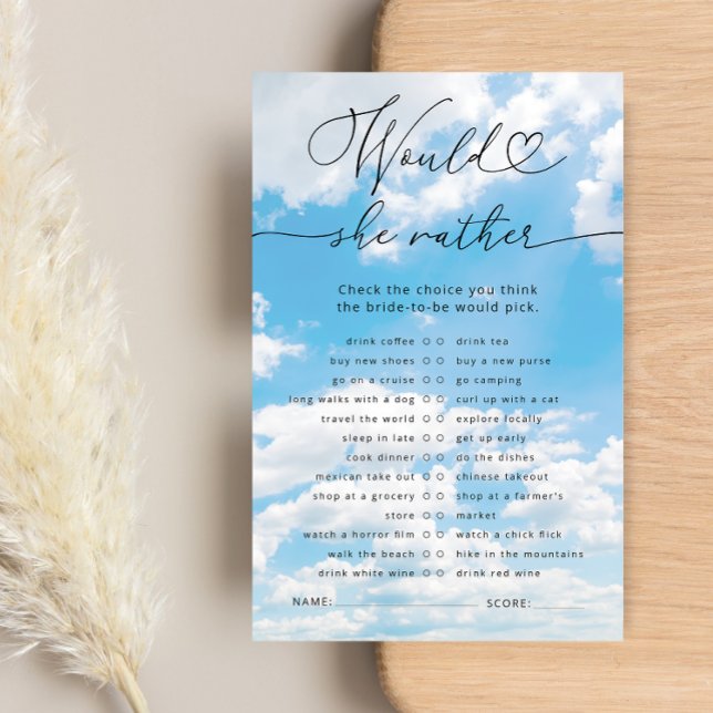 彼女はむしろ雲9ゲームブライダルシャワー (クリエイターアップロード済み)