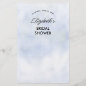 彼女はむしろ雲9青いブライダルシャワーゲーム チラシ (裏面)