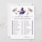 彼女はむしろ魔女ヒッチゲームブライダルシャワー 招待状 (正面)