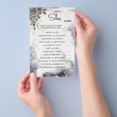 彼女はむしろ黒いバラBridalShowerゲームカード チラシ (ハンドル)