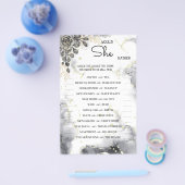 彼女はむしろ黒いバラBridalShowerゲームカード チラシ (シングル)